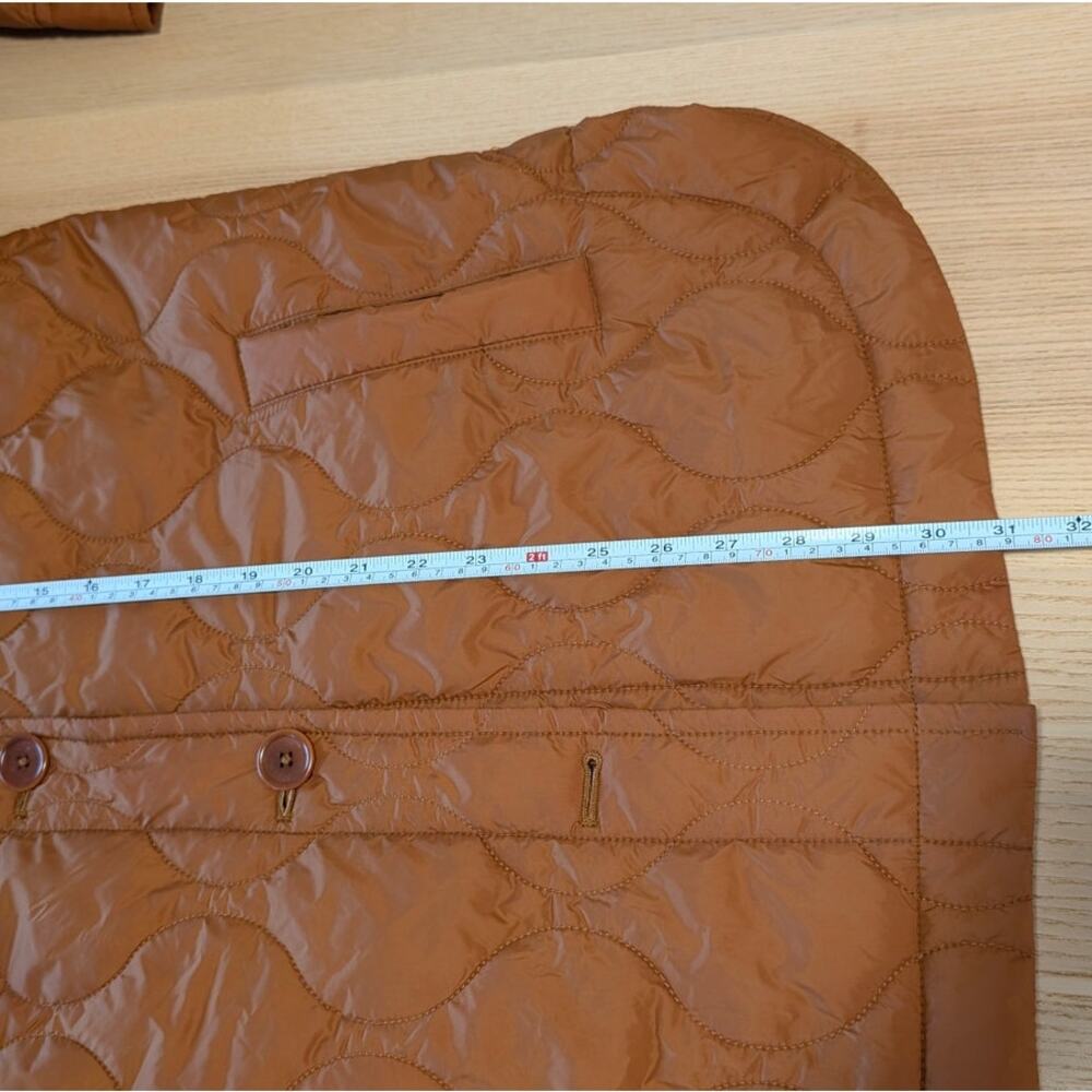 Madewell Airpuff Shirt Jacket Womens S Brown Oversized Quilted Button Front - Picture 6 of 10